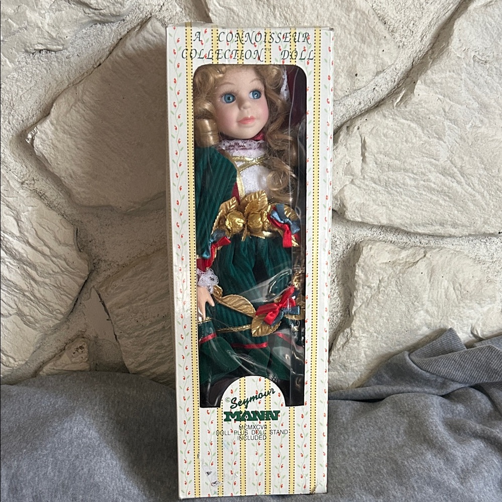 Seymour Mann Connoisseur Collection Doll in Green Dress